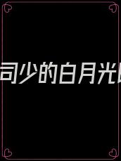 重生后,司少的白月光既宠又撩 斯岱